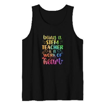 Discover Science Technology Engineering Math STEM Teacher Tank Tops