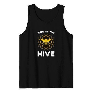 Discover Funny Beekeeper Art For Men Dad Bee Hive Honey Beekeeping Tank Tops