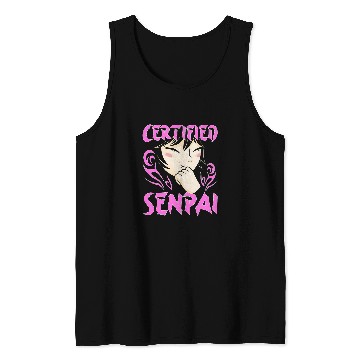 Discover Certified Senpai For Anime Fan Tank Tops