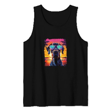 Discover Great Dane Hawaiian Tank Tops