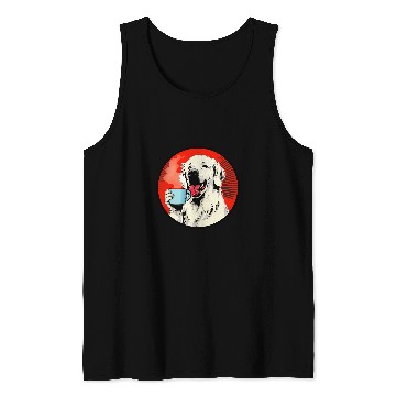 Discover Great Pyrenees Coffee Funny Dog Beverage Tank Tops