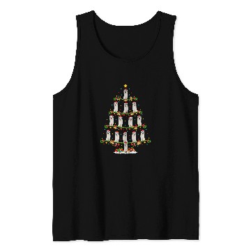 Discover Funny xmass Lighting Santa Great Pyrenees Christmas Tree Tank Tops
