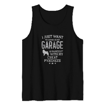 Discover Great Pyrenees Dad Car Garage Hangout Men Tank Tops