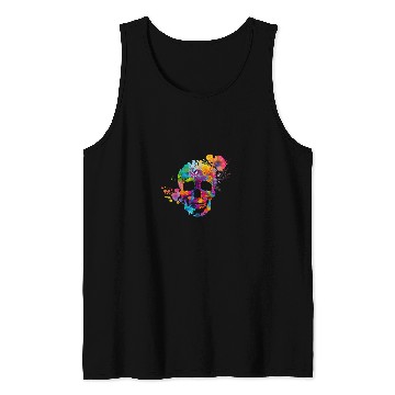 Discover Cinco De Mayo Floral Skull Art 21 Tank Tops