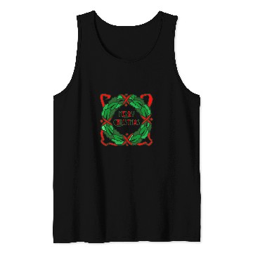Discover Christmas wreath design vintages artwork Tank Tops