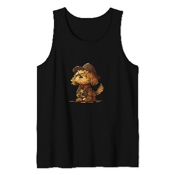 Discover Golden Doodle Dog Art Lovers Tank Tops