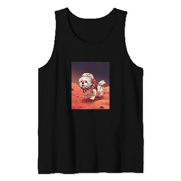 Discover Havanese Mars Funny Dog Astronaut Tank Tops