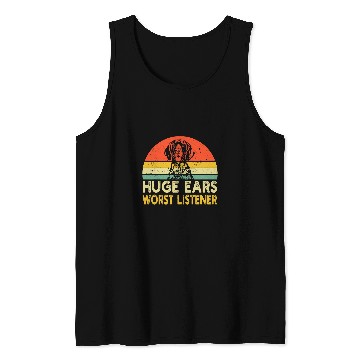 Discover Huge Ears Worst Listener Funny German Shorthaired Mens Tank Tops