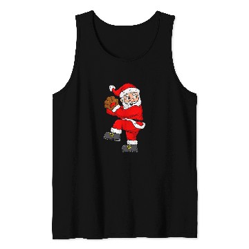 Discover Christmas Santa Claus Baseball Pitcher Boys Kids Teens Xmas Tank Tops