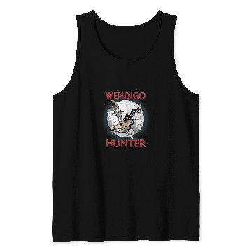 Discover Funny Wendigo Cryptid Skin Walker Folklore Cryptozoology 2 Tank Tops