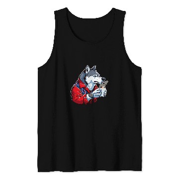 Discover Husky Coffee Funny Dog Beverage Tank Tops