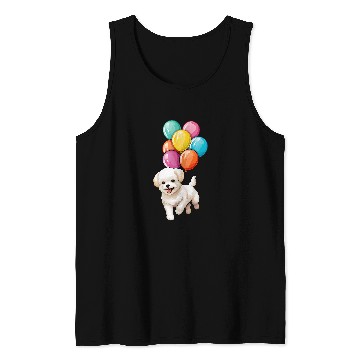 Discover Flying Balloons Maltese Tank Tops