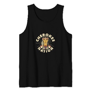 Discover Cherokee Nation Proud Native American Woman Cherokee Blood Tank Tops