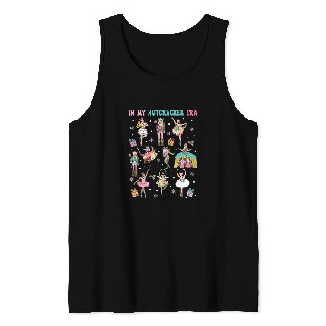 Discover In My Nutcracker Era Pink Christmas Nutcracker Ballet Squad Tank Tops