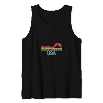 Discover Funny Campings for Men Grand Canyon National Park USA Tank Tops