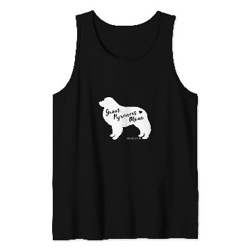 Discover Great Pyrenees Mom Great Pyrenees Dog Silhouette Tank Tops