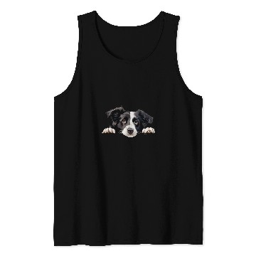 Discover Cute Border Collie For Dog Lovers Tank Tops