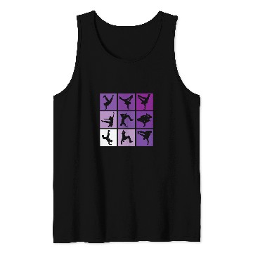 Discover Hip Hop Break Dance Poses Retro Tank Tops
