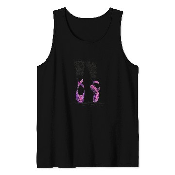 Discover Cool Ballerina Ballet Shoes Toe Dancing Dance Tank Tops