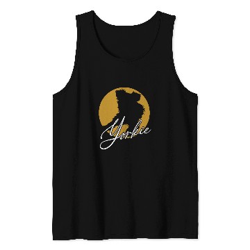 Discover Chilling Yorkie graphical Yorkshire Terrier 1 Tank Tops