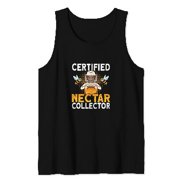 Discover Honey Beekeeping Bee Certified Nectar Collector Beekeeper Tank Tops