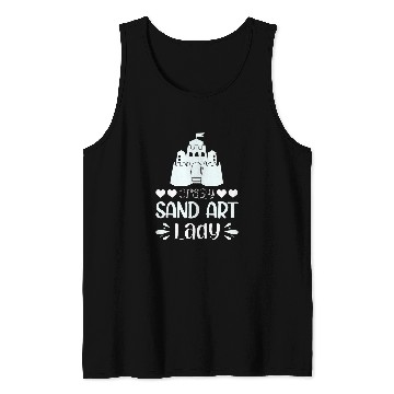 Discover crazys Sand Art Lady 1 Tank Tops