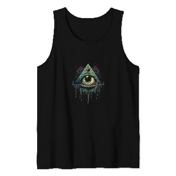 Discover Goth Eye Spiritual Enlightenment Witchcraft Third Eyeball Tank Tops