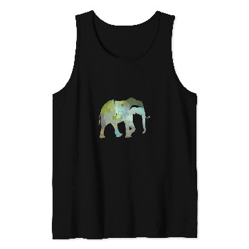 Discover ELEPHANT ART SILHOUETTE Tank Tops