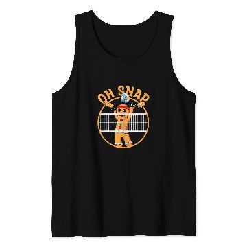 Discover Christmas Volleyball Gingerbread Man Blocker Oh Snap Tank Tops