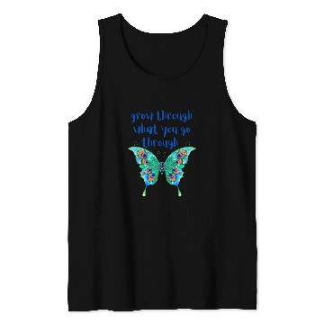 Discover Inspirational Design Grow Through Butterfly Tank Tops