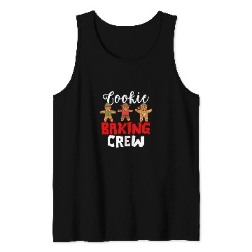Discover Funny Gingerbread Cookie Baking Crew Christmas Baker Pajama Tank Tops