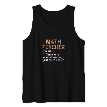 Discover math teacher definition boho leopard back to school Tank Tops