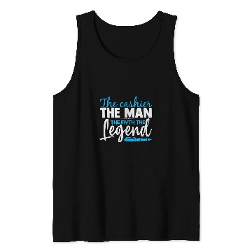 Discover Gift for Cashier Dad The Cashier The Man The Legend Tank Tops