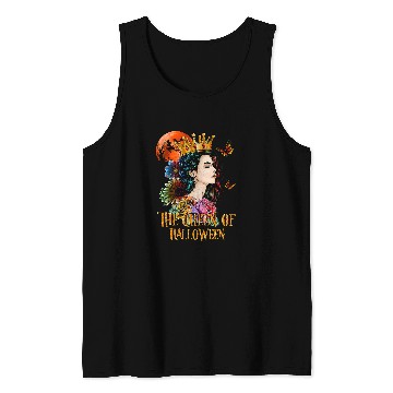 Discover The Queen Of Halloween Loves Rose Butterfly For Women Tank Tops