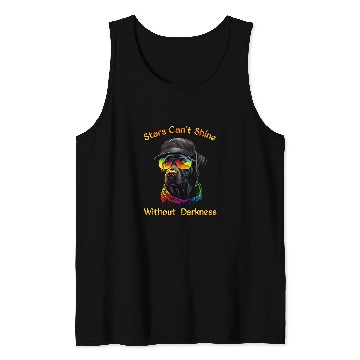 Discover Comedy Black Bulldog Tank Tops