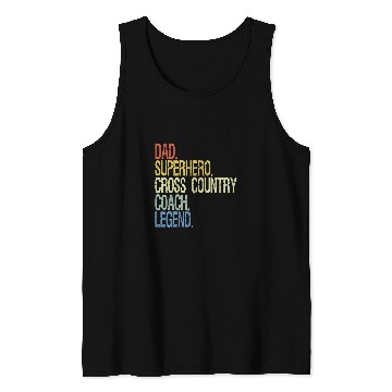 Discover Cross country Coachs dad Tank Tops