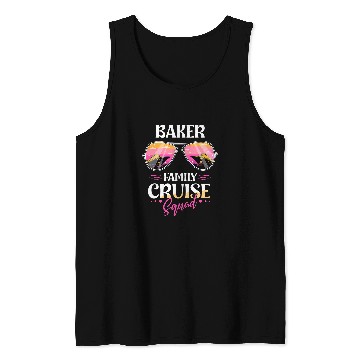 Discover Baker Family Personalized Cruise Squad Vacation Matching Tank Tops
