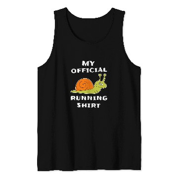 Discover My Offical Running   Funny Slow Snail Cool Running Tank Tops