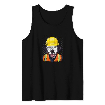 Discover Dalmatian Construction Worker Dalmatian 227 Dalmatians Dog Tank Tops
