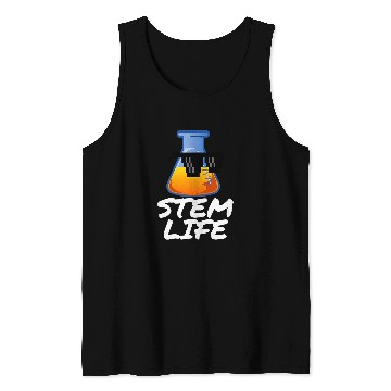 Discover STEM LIFE SCIENCE TECHNOLOGY ENGINEERING MATH BEAKER Tank Tops