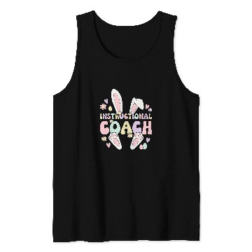 Discover Instructional Coachs Easter Bunny Instructional Coaching Tank Tops