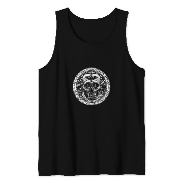 Discover Thorny Goth Skull Moth Face Gothic Occult Mystic Tank Tops