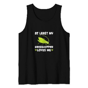 Discover My Grasshopper Loves Me Funny Insect Collector Tank Tops