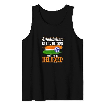 Discover Meditation Buddha Religious Buddhism Monk Budha Tank Tops
