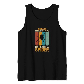 Discover This is my human costume im really a spider Tank Tops