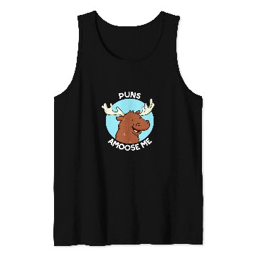 Discover Puns Amoose Me Funny Moose Pun Gift Tank Tops