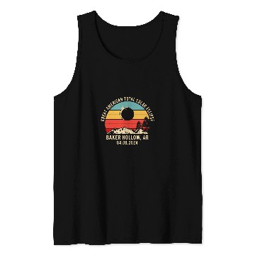 Discover Baker Hollow AR Arkansas Total Solar Eclipse 2024 Tank Tops