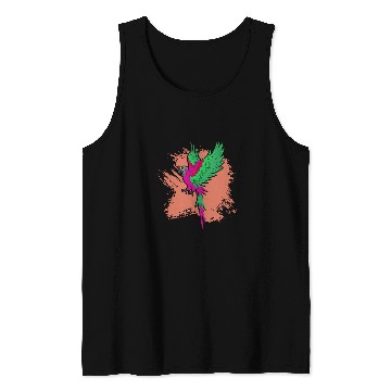 Discover Parrot Lover Tropical Animal Jungle Bird Macaw Parrot Tank Tops