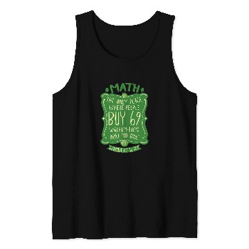 Discover Math Nerd Mathematics Mathy Tank Tops