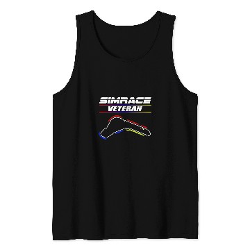 Discover Simrace Sim Racer with Simracing Track 3 Tank Tops